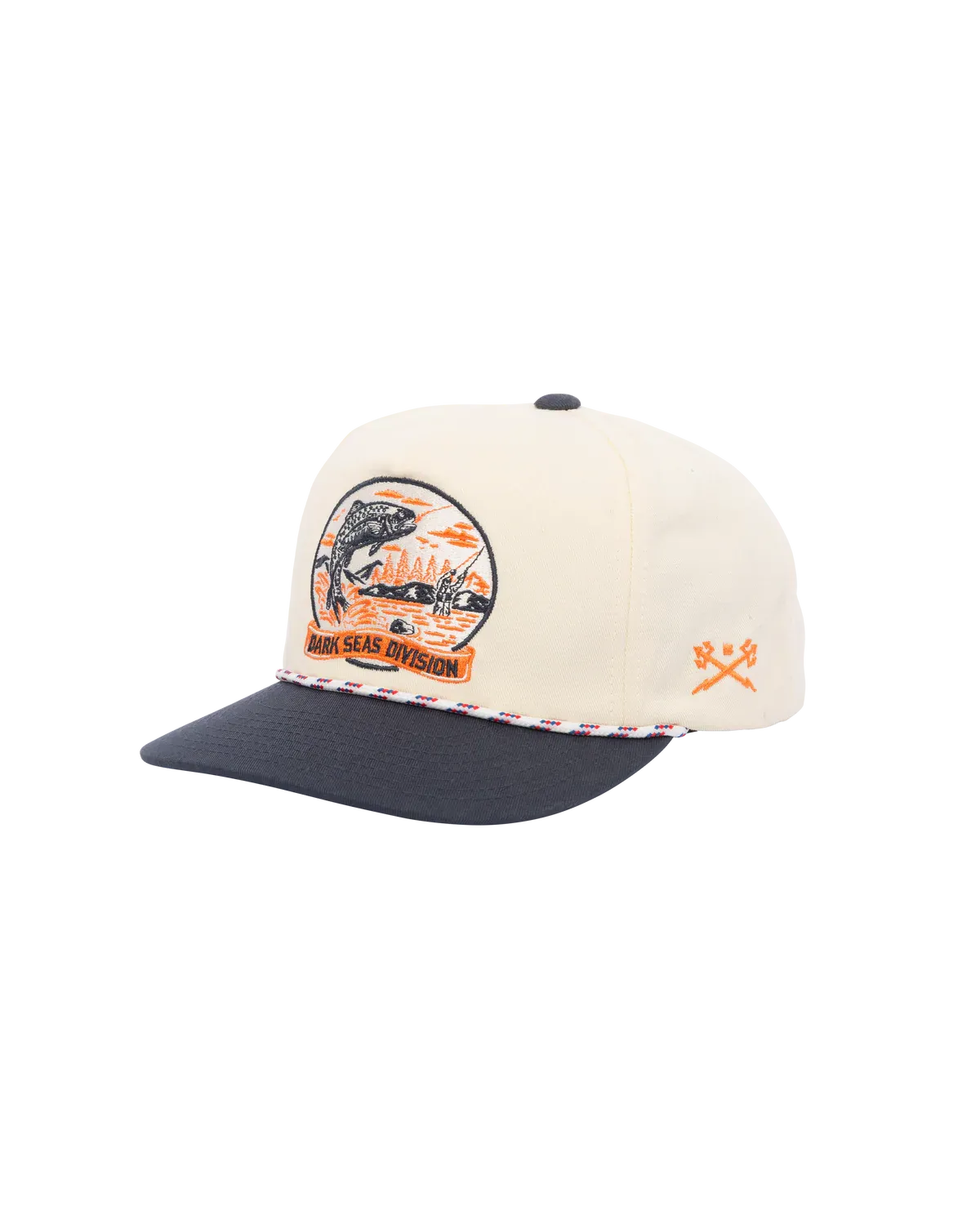 Dark Seas Whitley Snapback - White/Navy