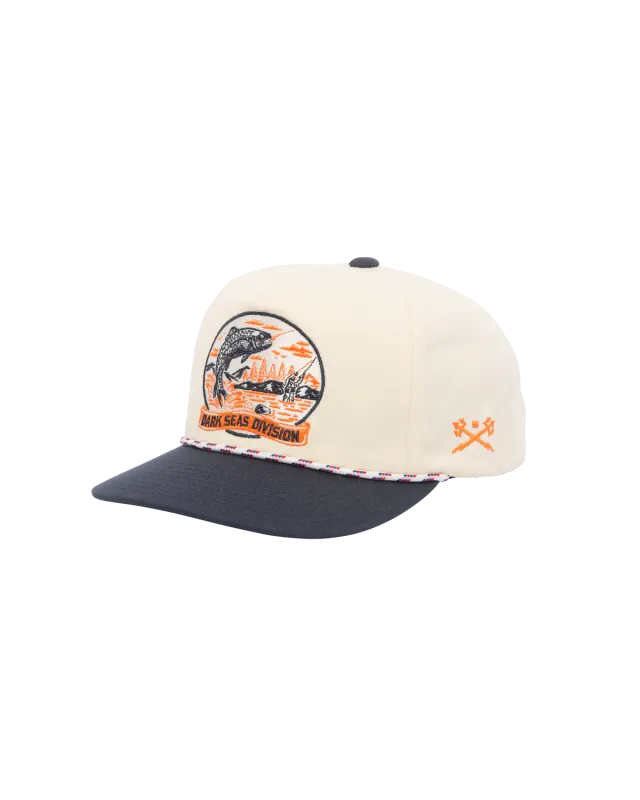 Dark Seas Whitley Snapback - White/Navy