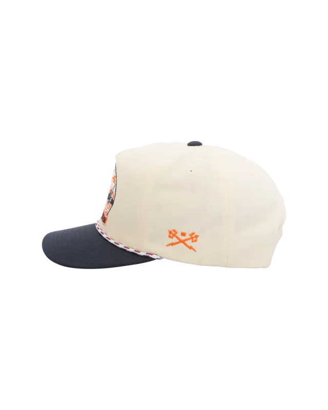 Dark Seas Whitley Snapback - White/Navy