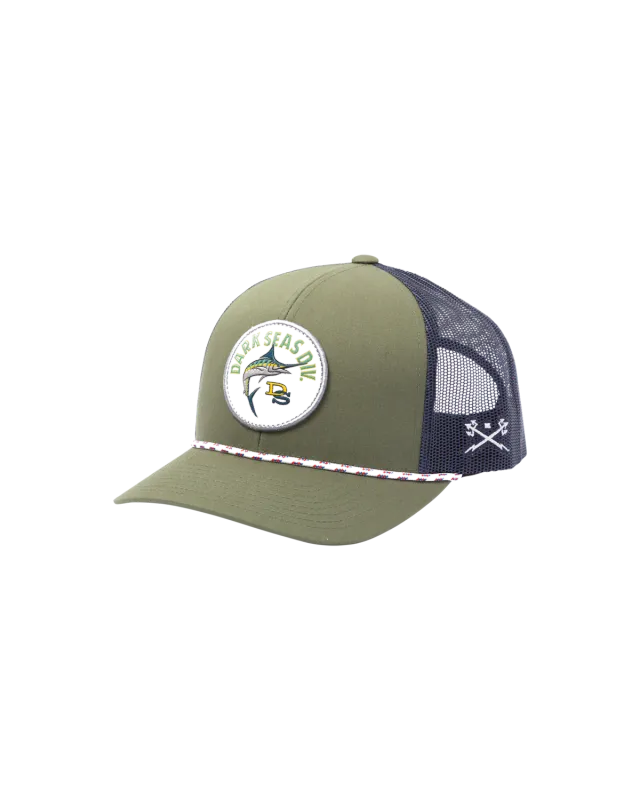 Dark Seas Galloway Trucker - Olive