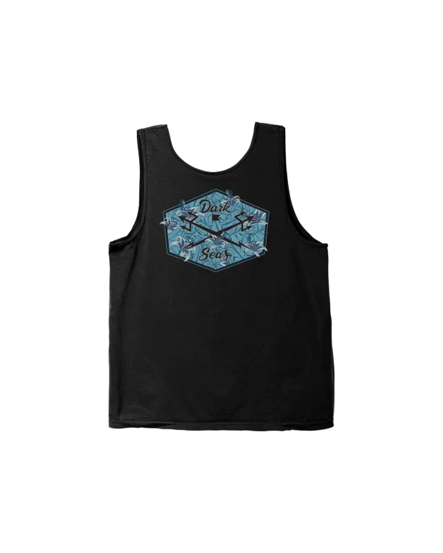 Dark Seas Bloom Tank - Black