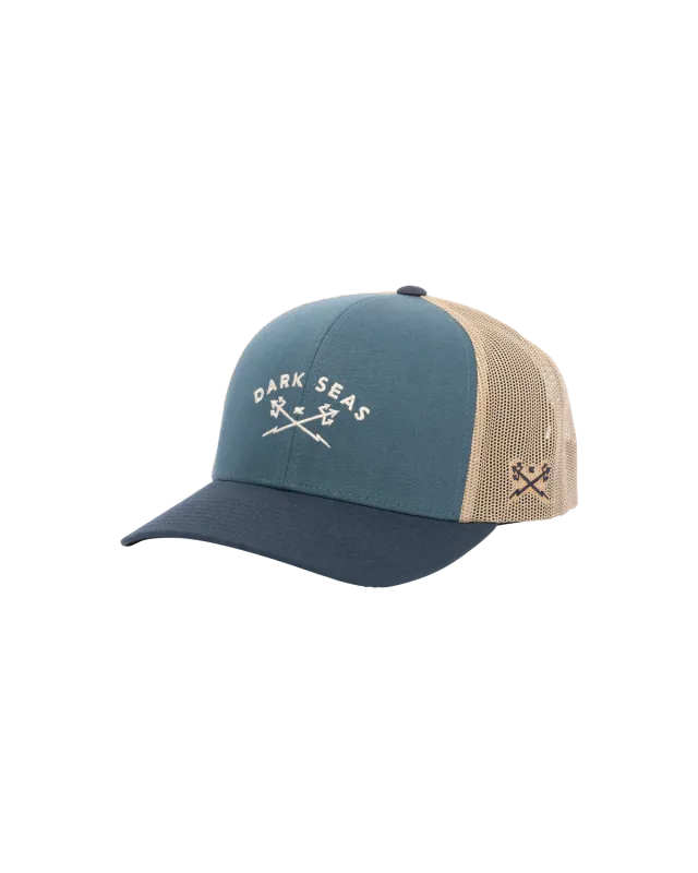 Dark Seas Murre Trucker - Navy/Khaki