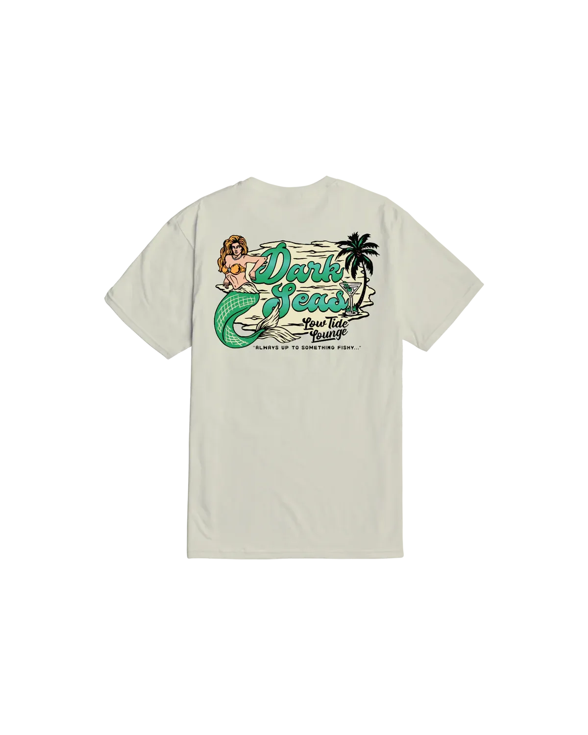 Dark Seas Always Fishy Tee - Cream