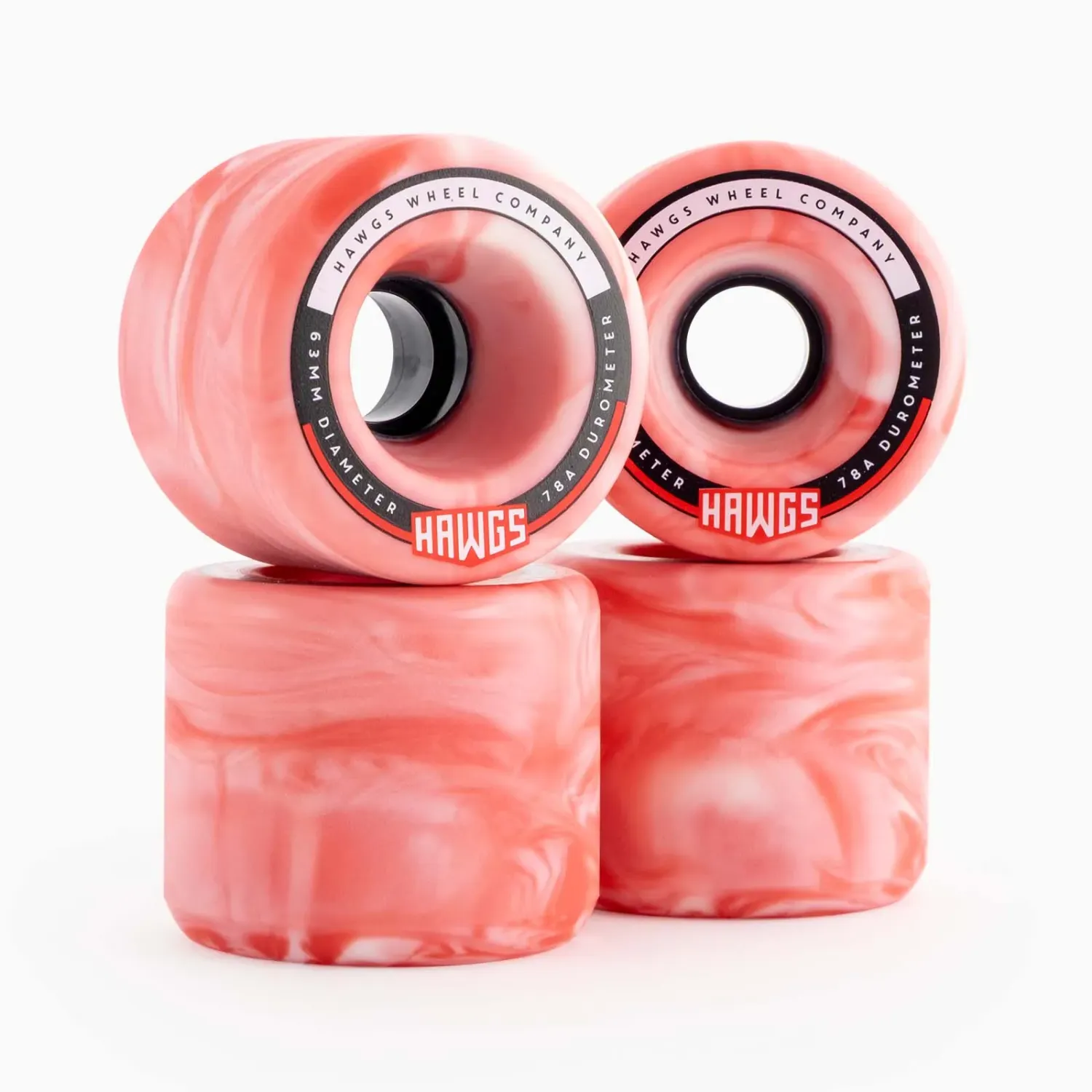 Hawgs Fatty Wheel 63mm - Pink/White 78A