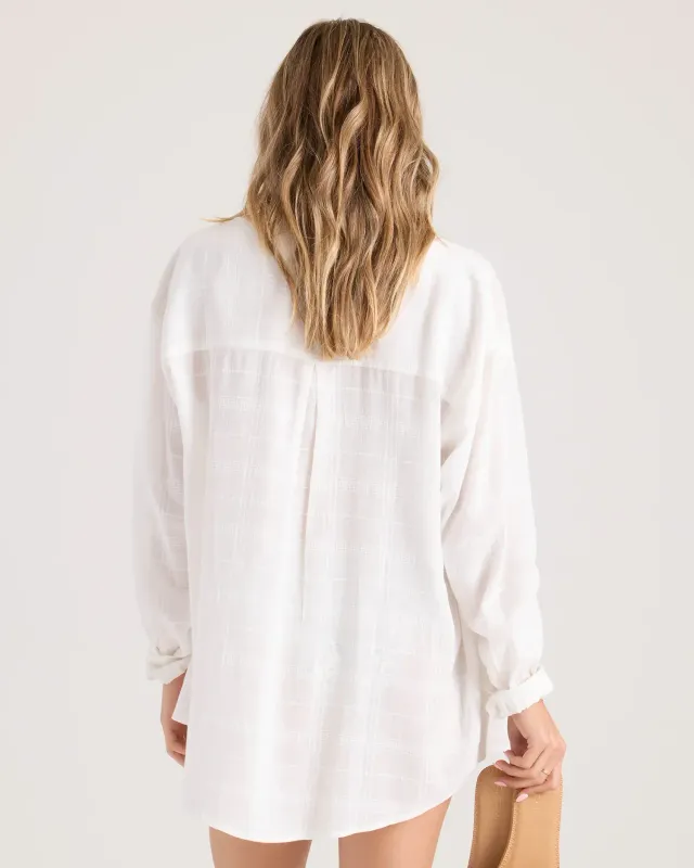 Volcom Lived In Button Up 2 - Star White