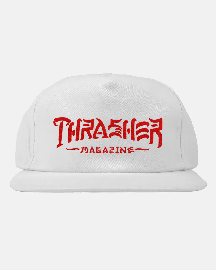Thrasher Thrash and Destroy Snapback - White