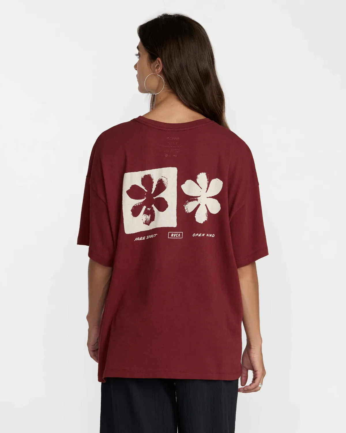 RVCA Open Minds Bf Tee - Madder Brown