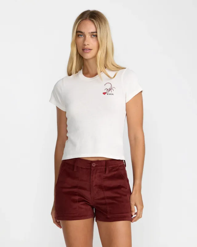 RVCA Scorpion 411 Tee - Cloud
