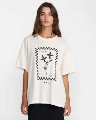 RVCA Love Me Bf Tee - Cloud