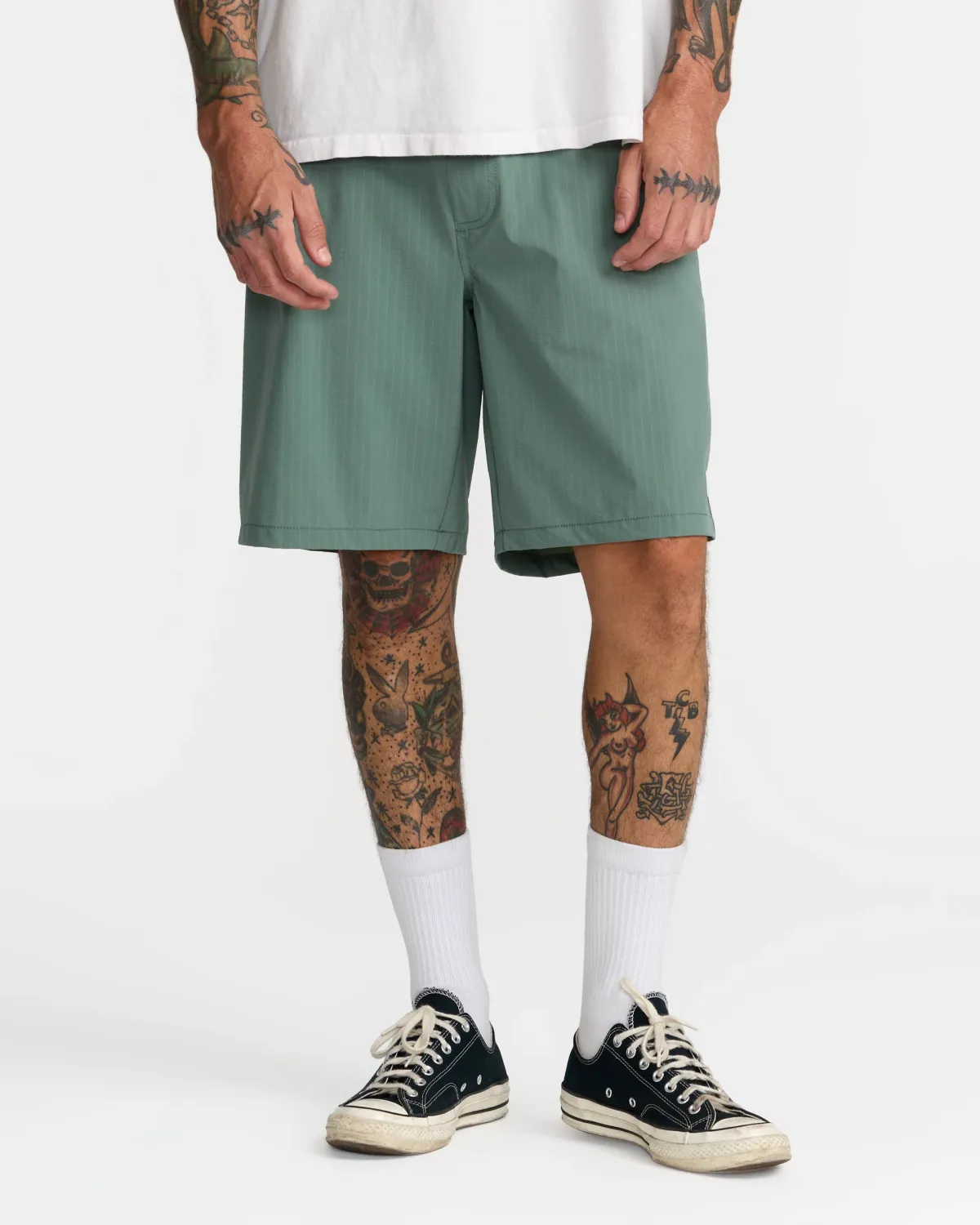 RVCA Vacancy Ghost Stripe Short 19" - Jade