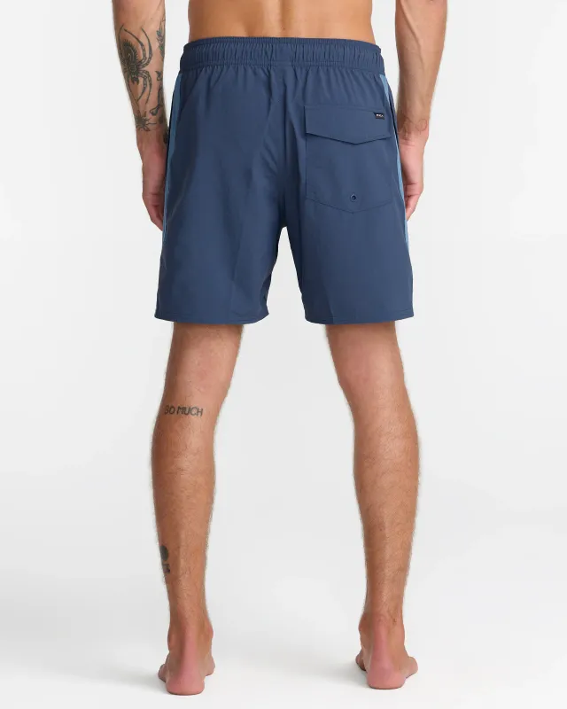 RVCA Crest Elastic Short 17" - Moody Blue