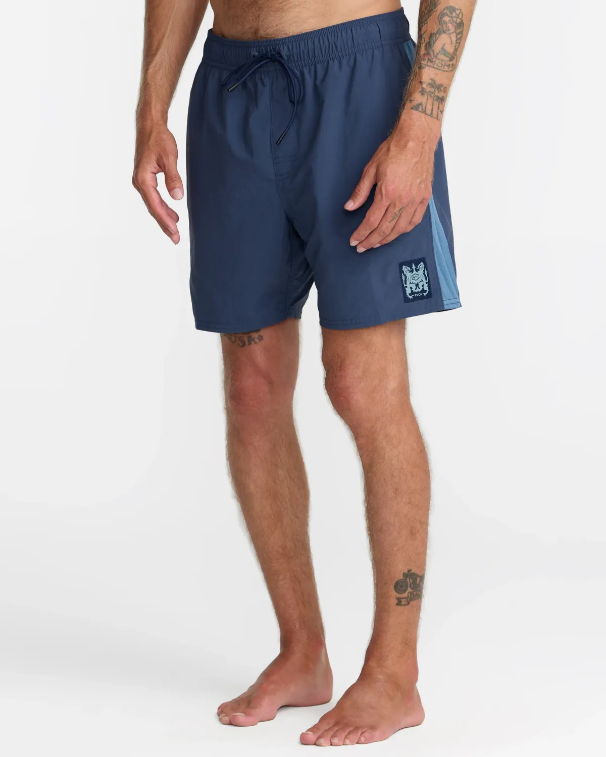 RVCA Crest Elastic Short 17" - Moody Blue