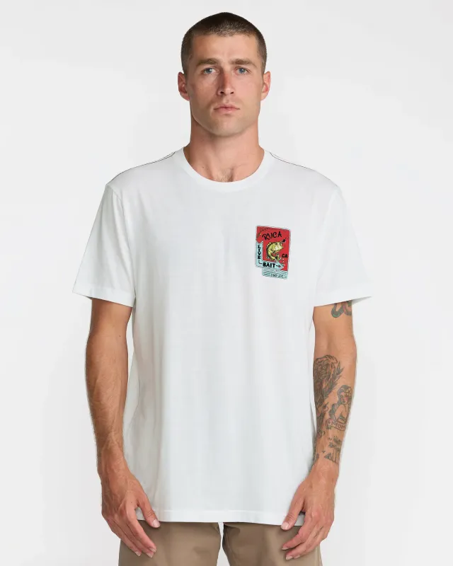 RVCA Live Bait Tee - Antique White