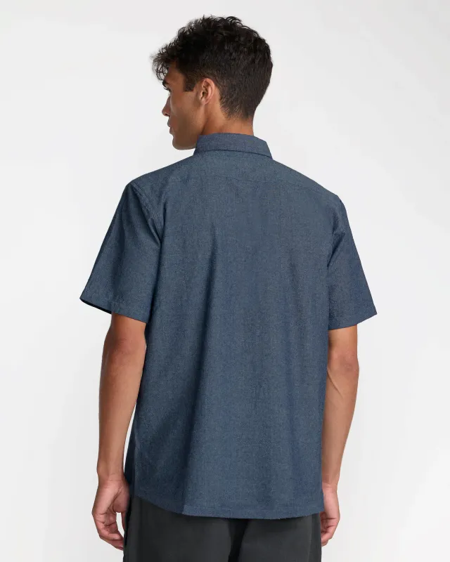 RVCA Rosa Chambray Button - Indigo