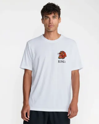 RVCA Kaleb Tiger Tee - White