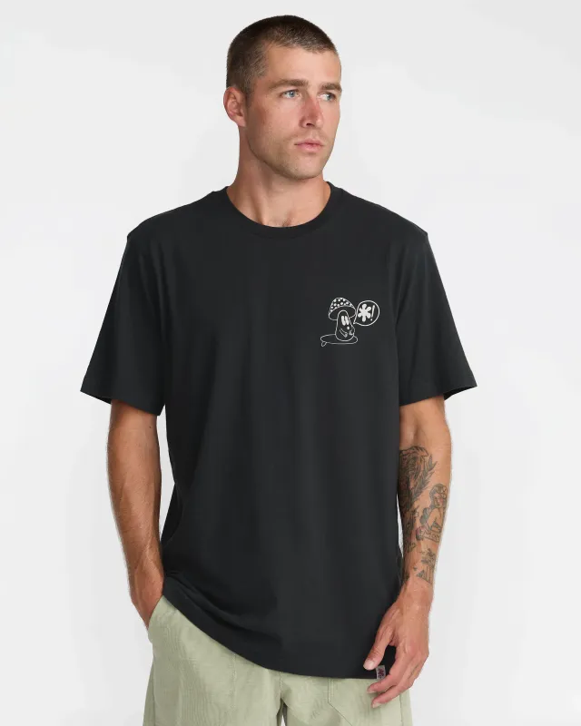 RVCA Bryce Bloom Tee - Pirate Black