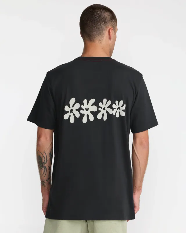 RVCA Bryce Bloom Tee - Pirate Black