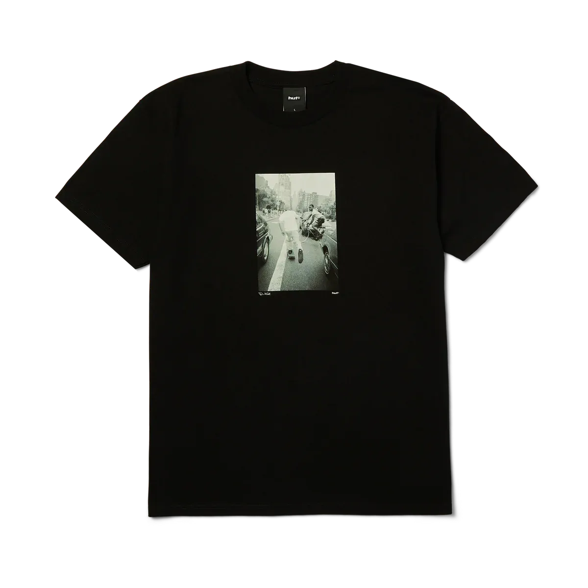 Huf Fight The Traffic Tee - Black