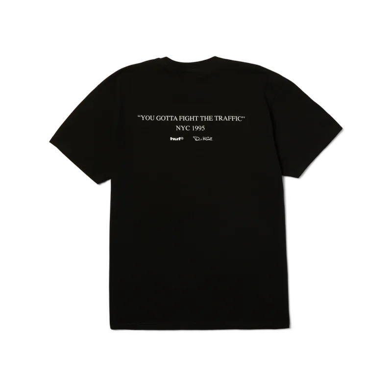 Huf Fight The Traffic Tee - Black