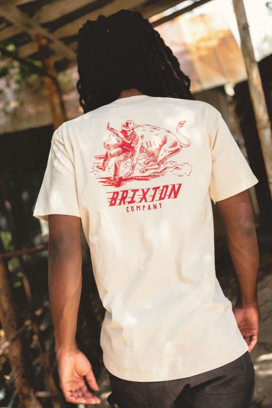 Brixton Bulldogger Tee - Cream