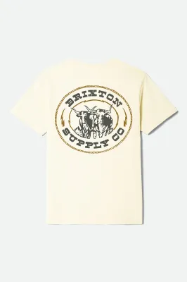 Brixton Steele Tee - Cream