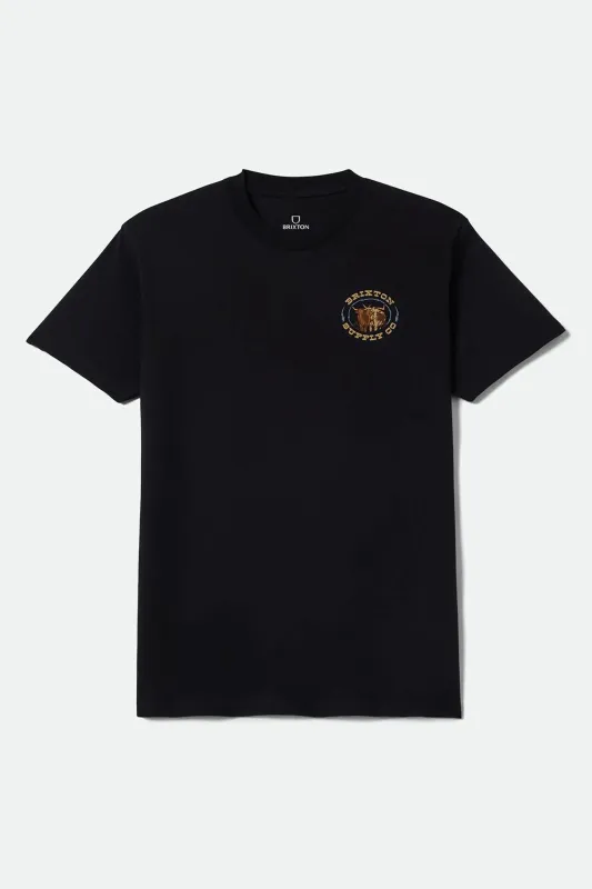 Brixton Steele Tee - Black