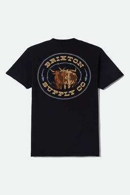 Brixton Steele Tee - Black