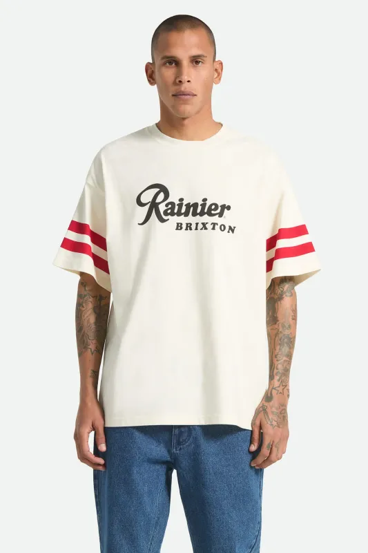 Brixton Rainier 1878 Oversized Tee - Natural