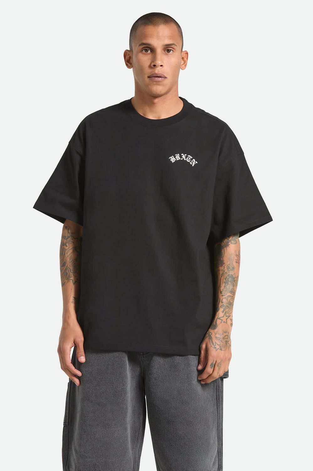 Brixton Drive Oversized Tee - Black