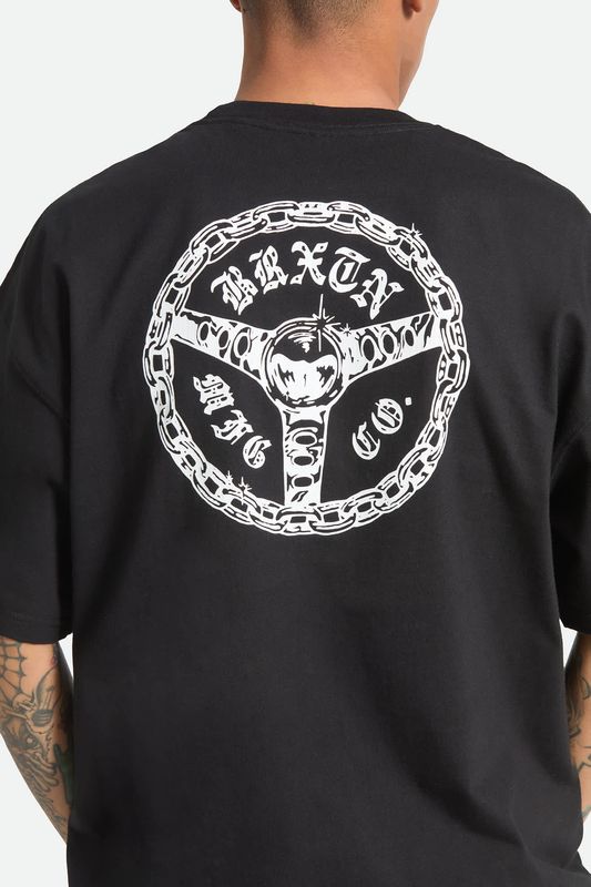 Brixton Drive Oversized Tee - Black