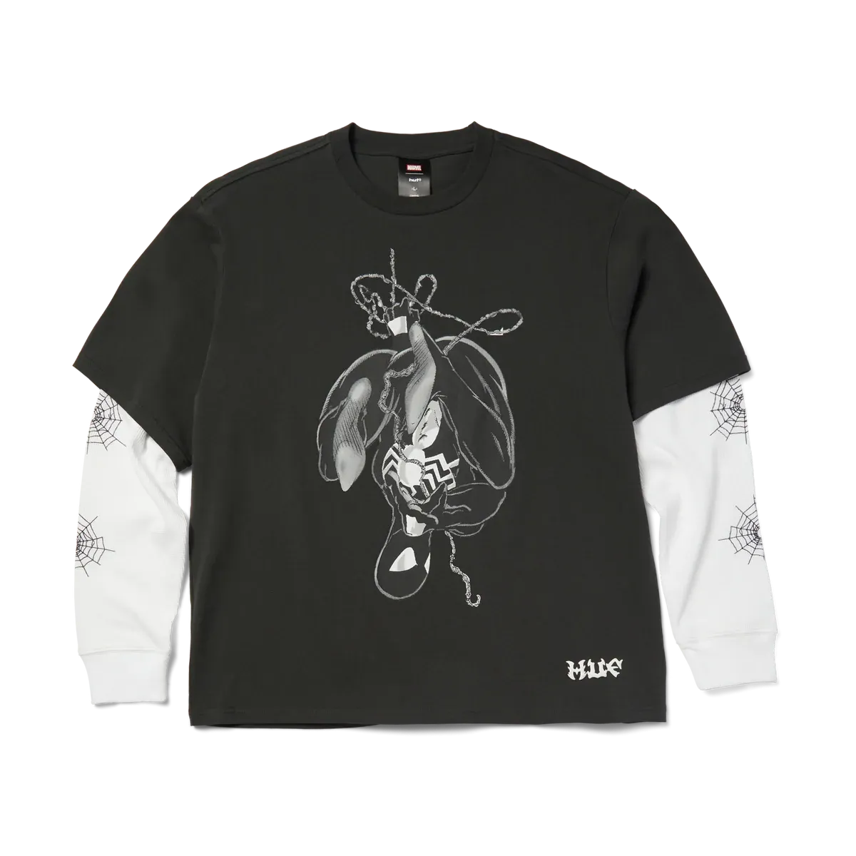 Huf x Marvel Web Double Layer L/S Tee - Black