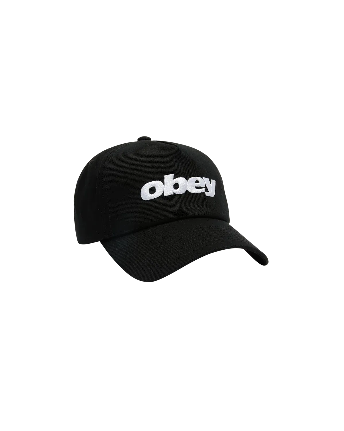 Obey Delta 5 Panel Hat - Black