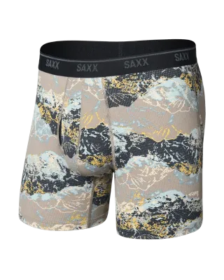 Saxx Quest Quick Dry Mesh Boxer - Summits Cinder