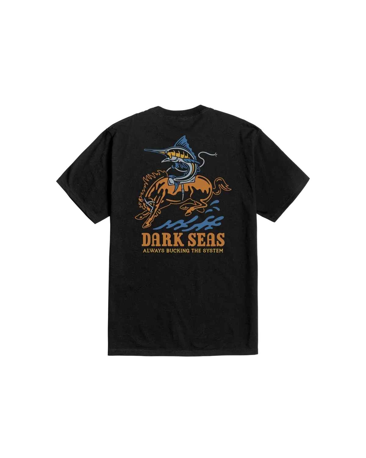 Dark Seas Buck The System Tee - Black