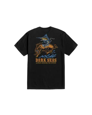 Dark Seas Buck The System Tee - Black