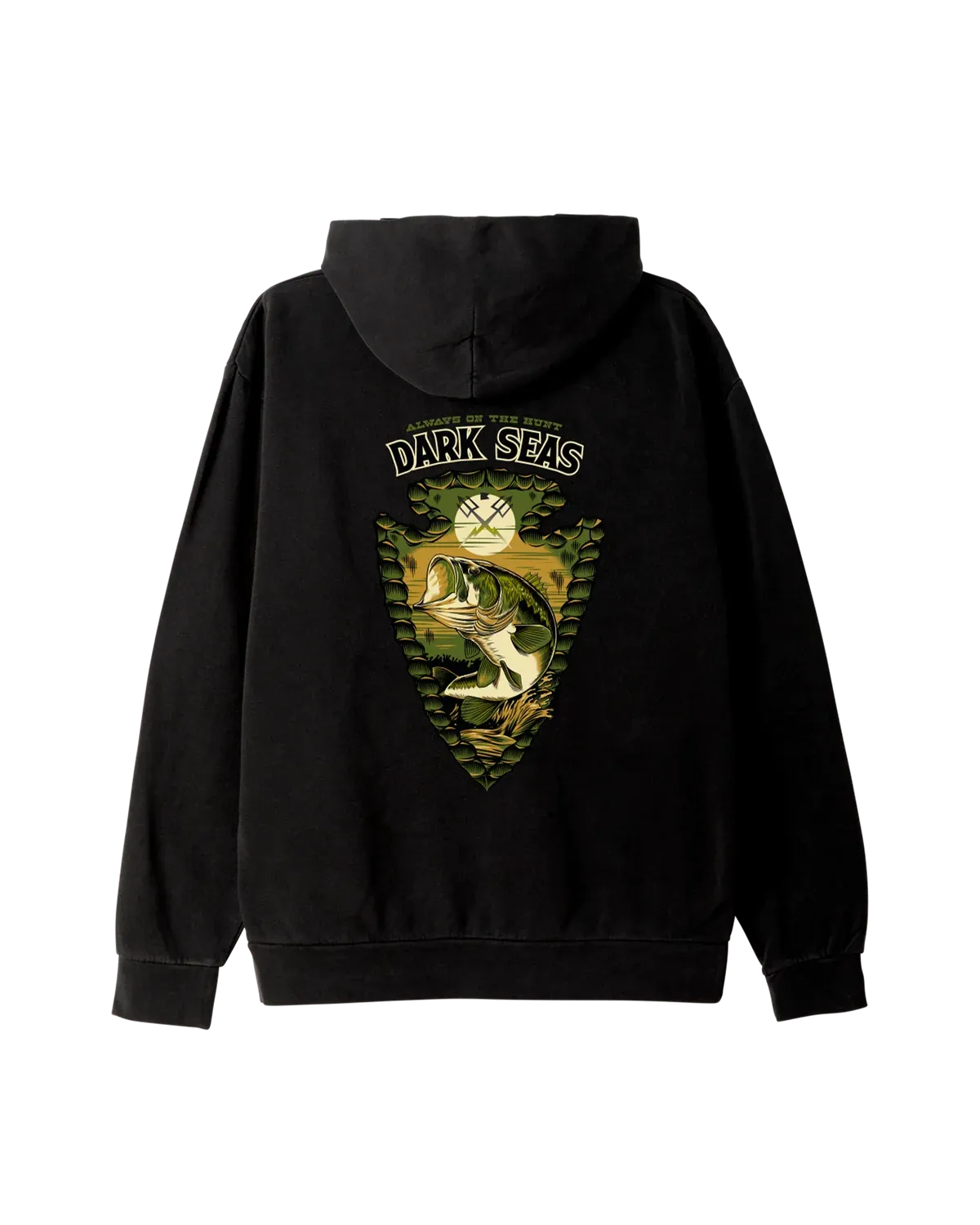 Dark Seas Camp Arrowwood Hood - Black