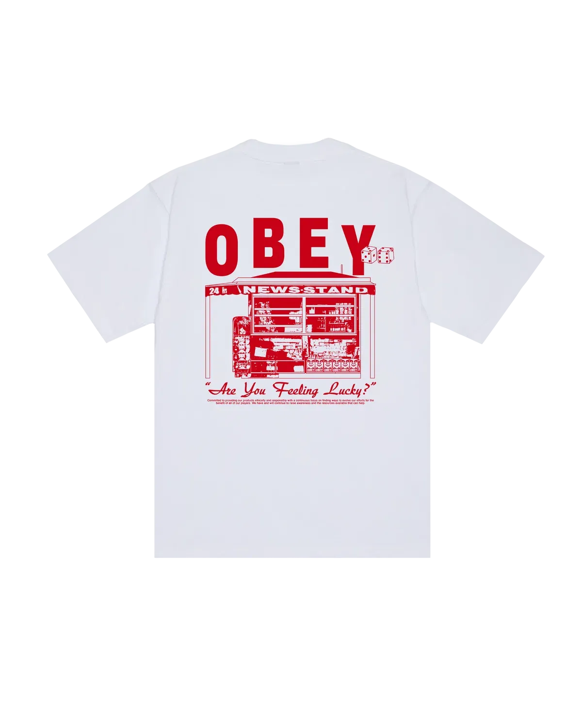 Obey Newstand HW Tee - White