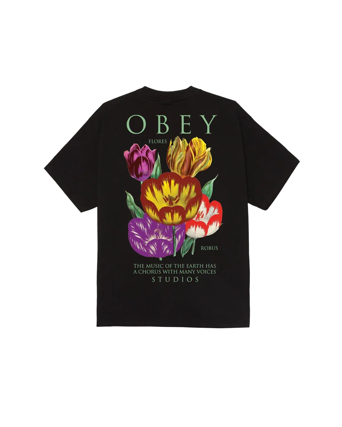 Obey Flores Robus Tee - Black