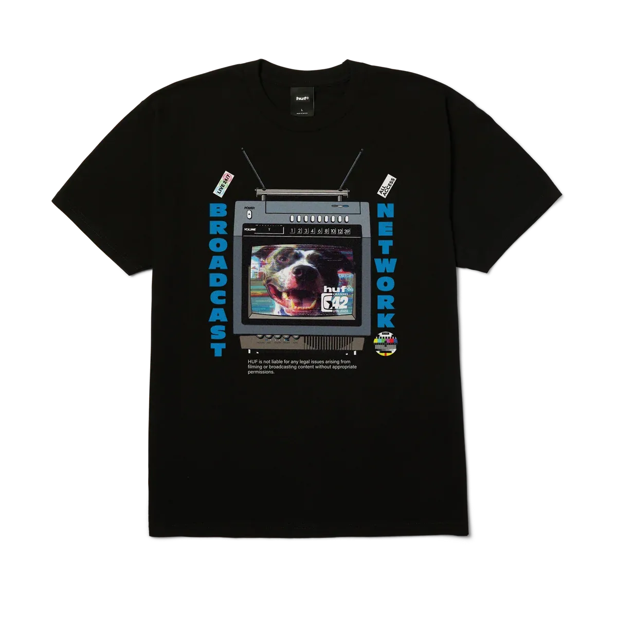 Huf Broadcast Tee - Black