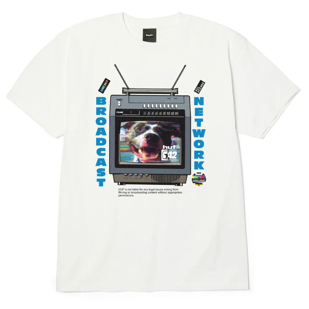 Huf Broadcast Tee - White