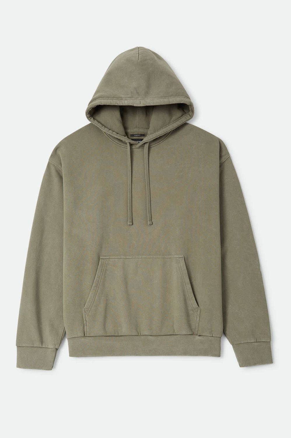 Brixton Baseline Fleece Hood - Olive Surplus Vintage Wash