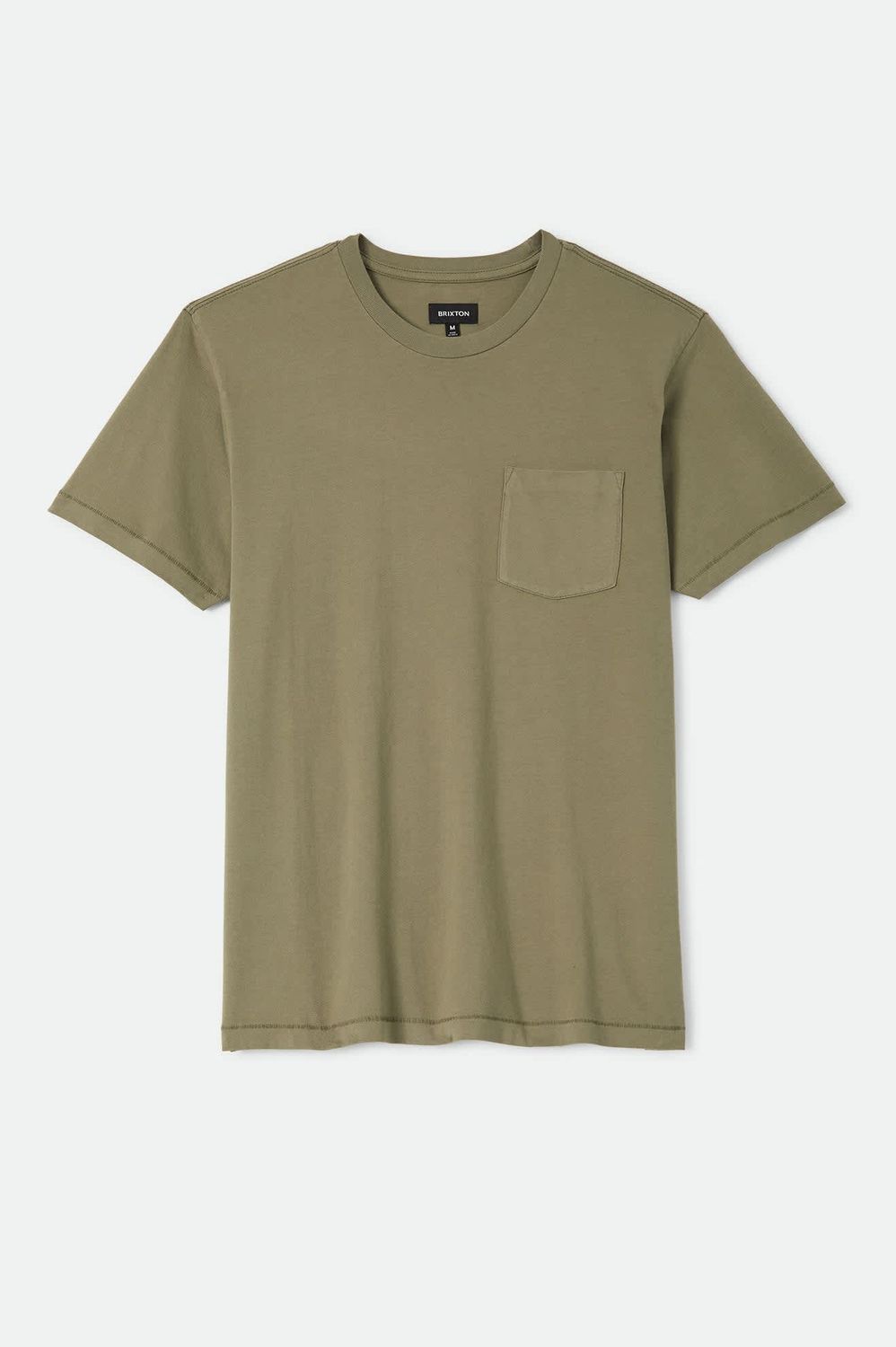 Brixton Baseline Pocket Tee - Olive Surplus Vintage Wash