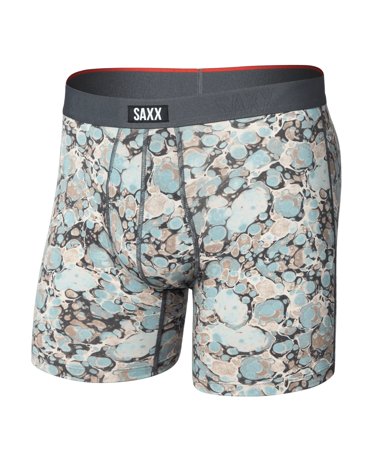 Saxx Vibe Xtra Soft Boxer - Marble Camo/Clay Blue