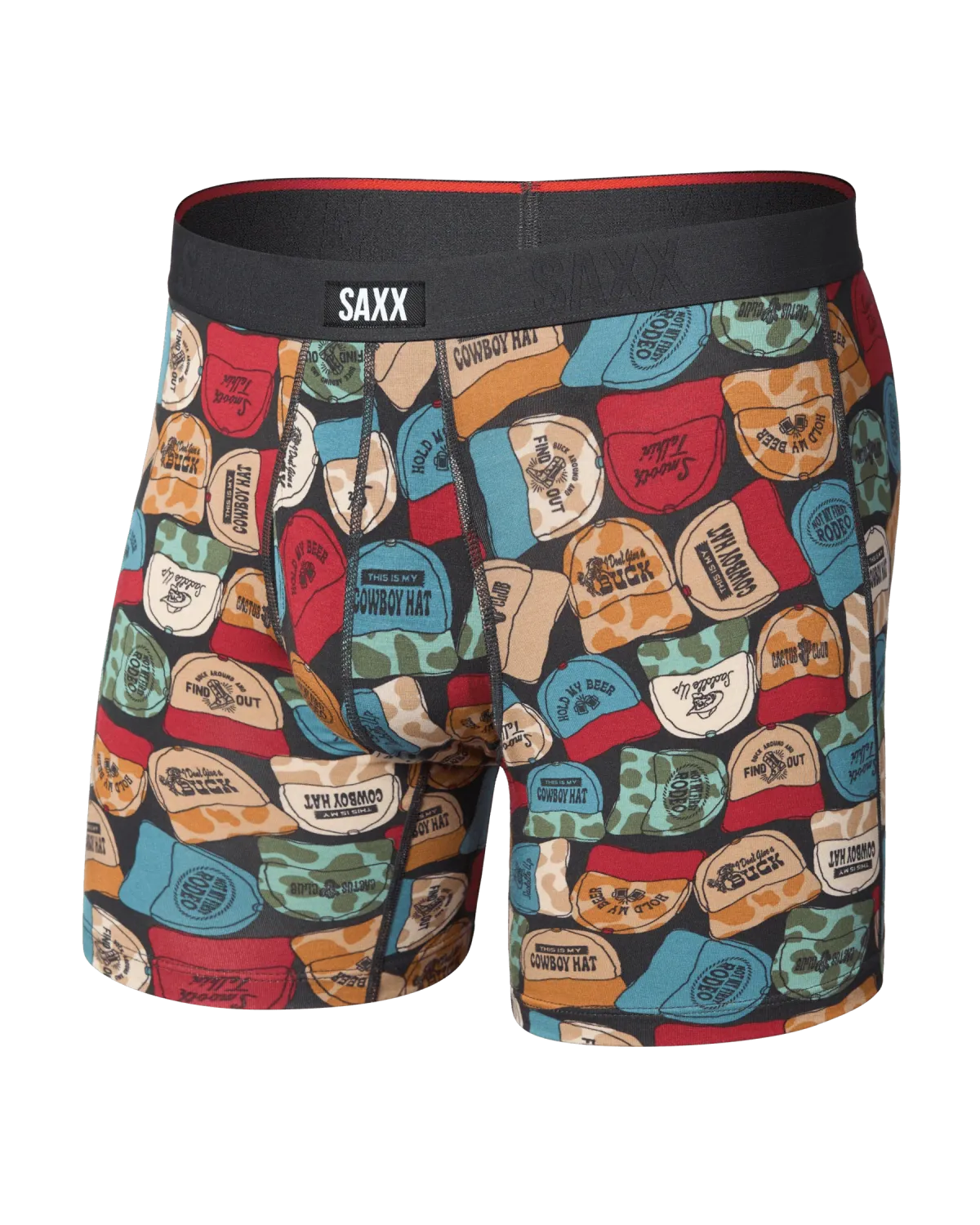 Saxx Vibe Xtra Soft Boxer - Cowboy Hat/Faded Black