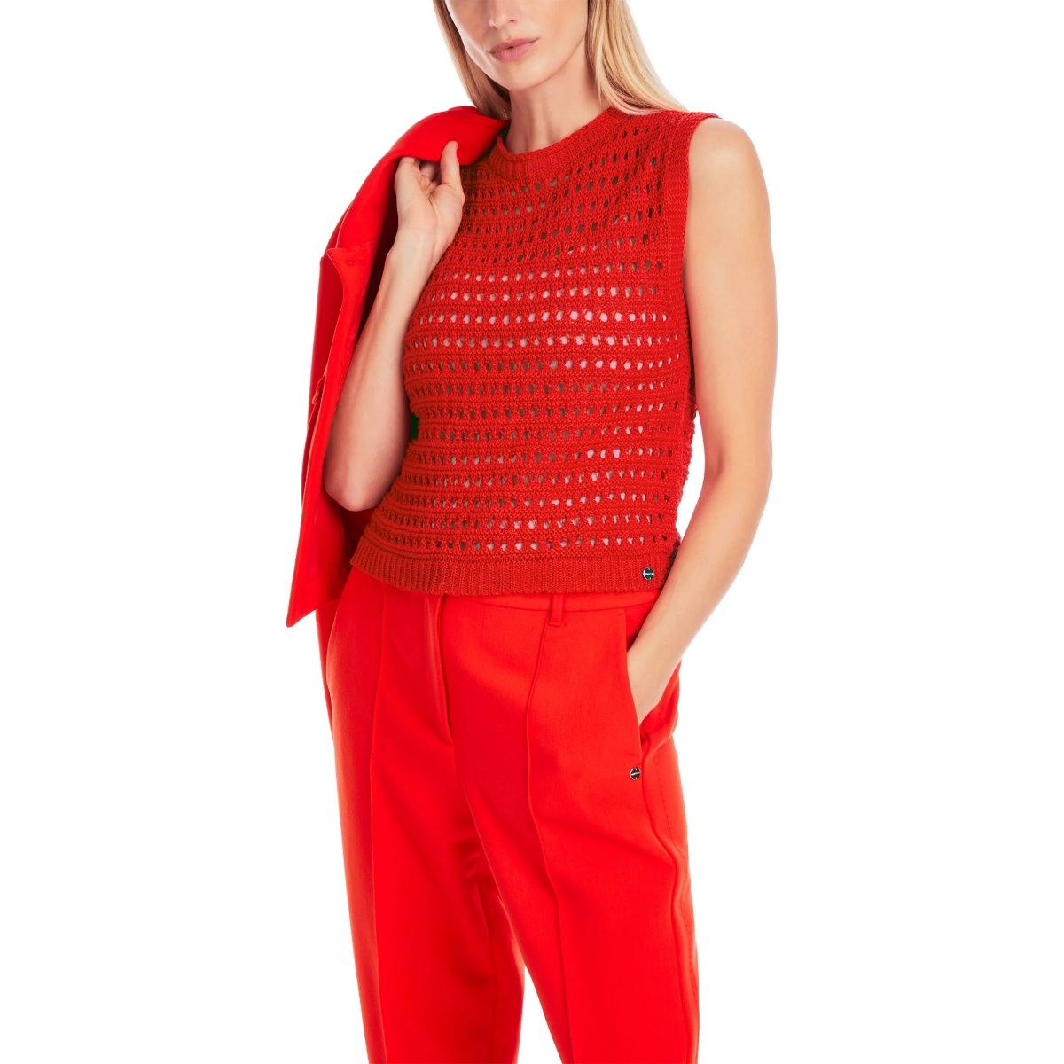 Marc Cain- Red sleeveless top Marc Cain- Red sleeveless top