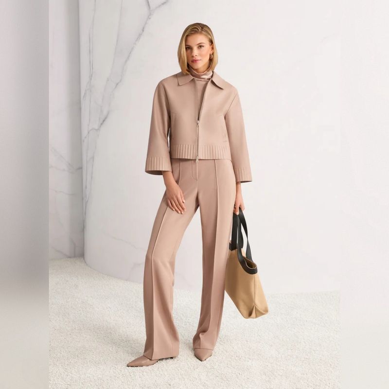 Marc Cain- Neutral Affinity Tan Outdoor Jacket