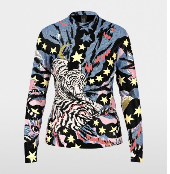 Marc Cain- Tigermania Colorful Long Sleeve Shirt