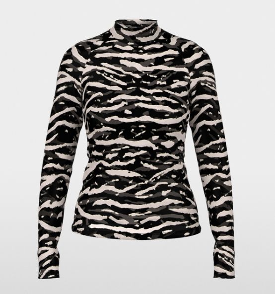 Marc Cain- Tigermania Patterned Long Sleeve Shirt