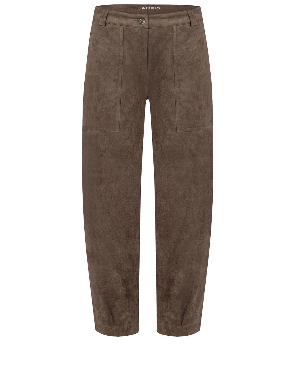 Cambio-Kiss Pleat Chocolate Hazel Trousers