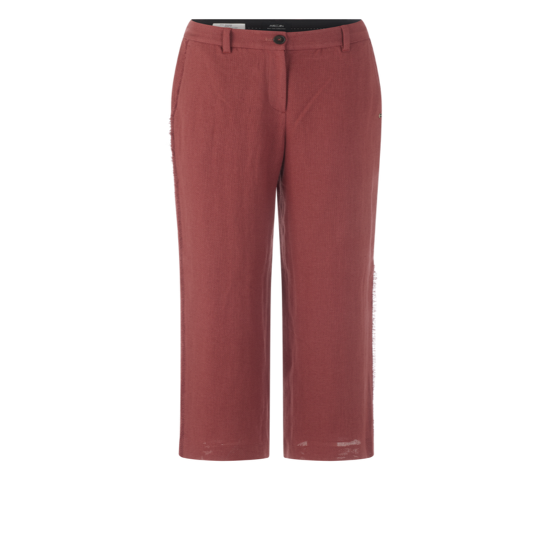 Marc Cain “Blazing Sun” WUKARI Cropped Wide-Leg Trouser